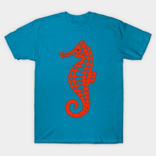 Red Seahorse T-Shirt